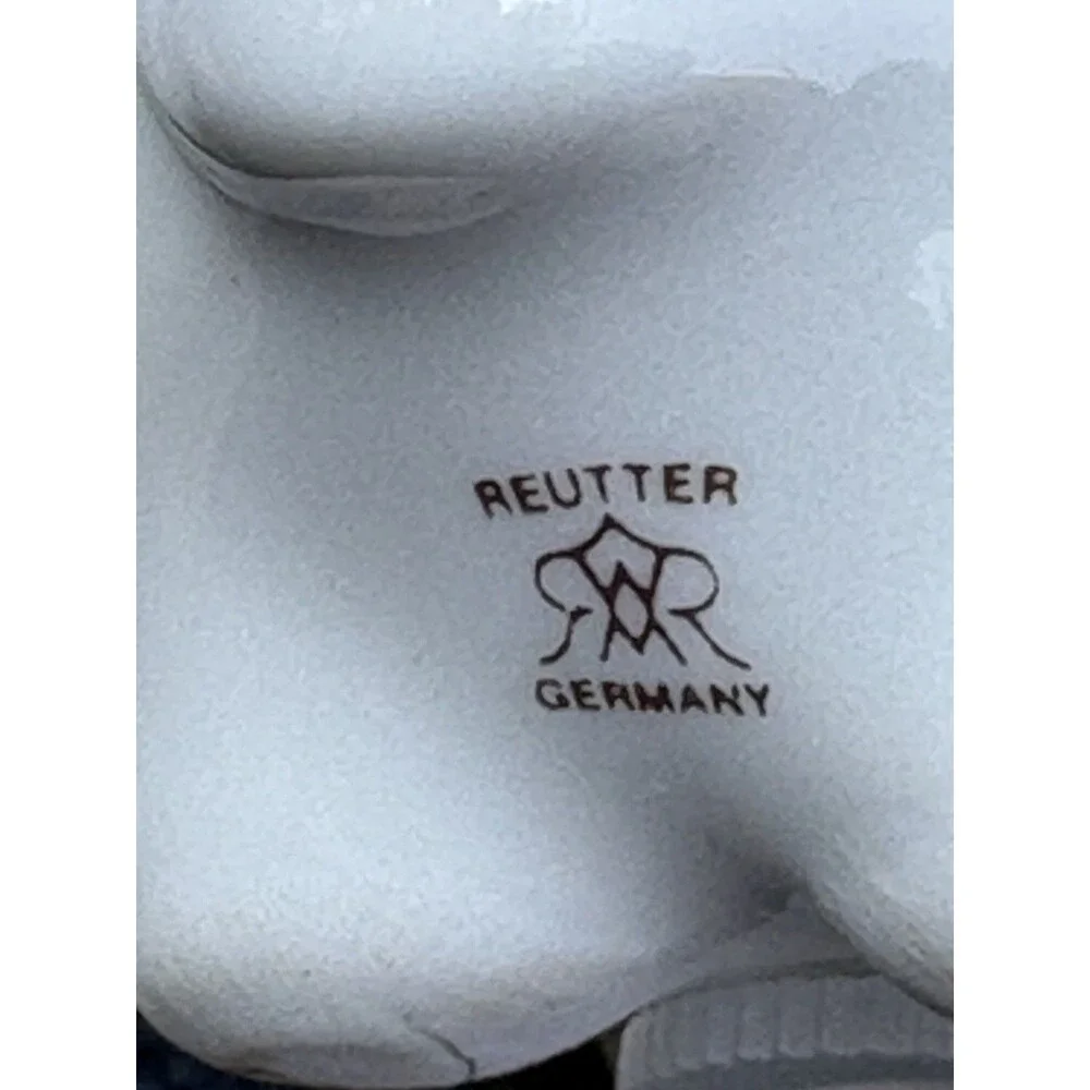 Vintage Reutter Germany Salt & Pepper Pig Shakers Labeled Figurines Figure Set
